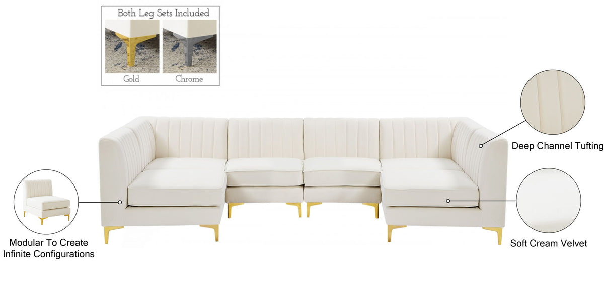 Alina - 6 Piece Modular U-Shaped Sectional