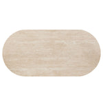 Leonardo - Dining Table - Travertine Top & Dark Oak