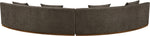 Avanti - 182.5" Chenille Fabric Upholstered 2 Piece Modular Sectional