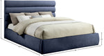 Adam - Chenille Fabric Bed With 52" Headboard