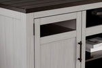 Darborn - XL TV Stand W/Fireplace Option - Gray / Brown