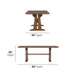 Lincoln - Rectangular Dining Table - Warm Walnut