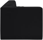 Rummi - Velvet Performance Fabric Upholstered 4 Piece Modular Sectional With Reverse Corner Chair