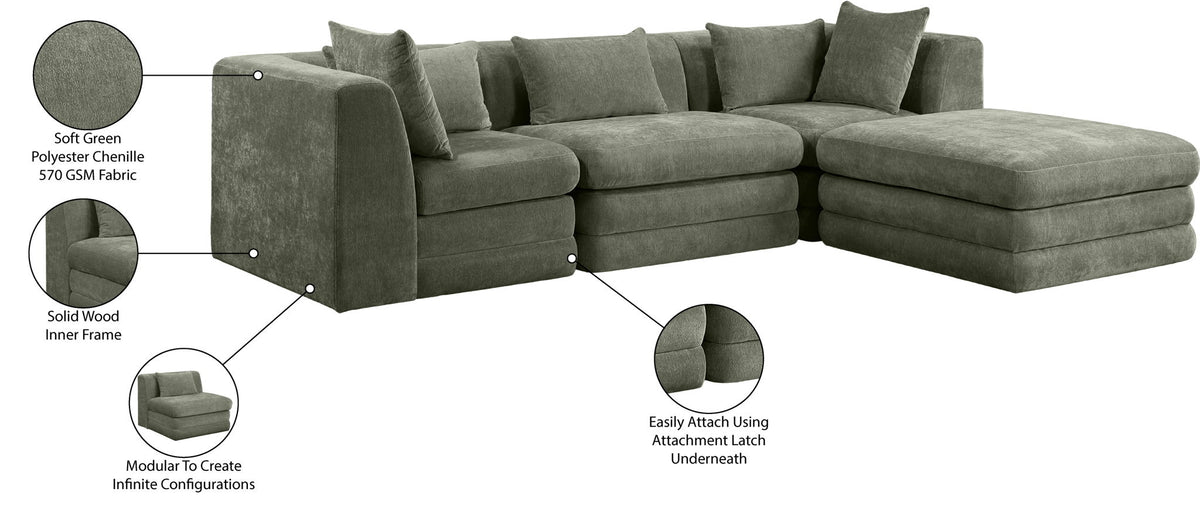 Stellar - 4 Piece Upholstered Modular Sectional