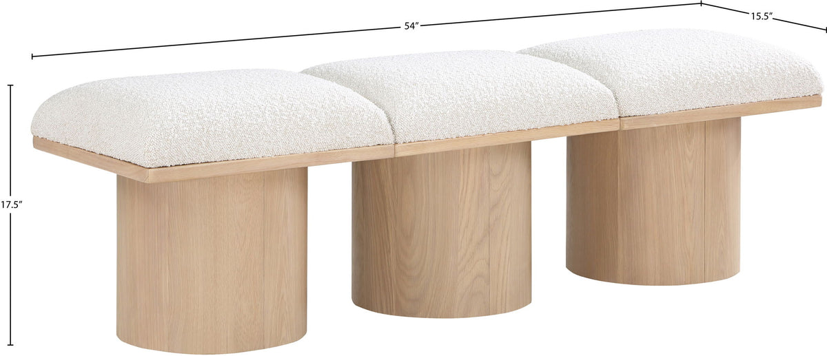 Pavilion - 3 Piece Modular Bench With Natural Base