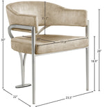 Madelyn - Dining Chair (Set of 2) - Brushed Chrome