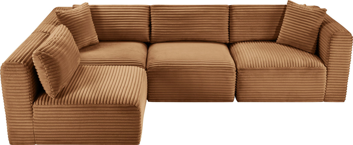 Shaggy - Fabric 4 Piece Modular Sectional