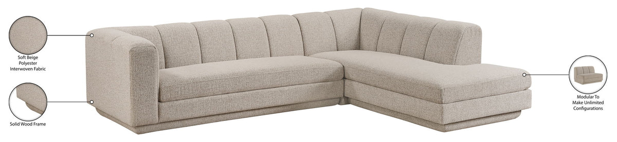 Modari - Sectional - Beige