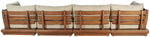 Mirella - 5 Piece Water Resistant Fabric Upholstered Outdoor Patio Modular Sectional