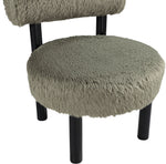 Ambre - Vegan Shearling Fabric Upholstered Accent Chair