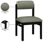 Roundhill - Faux Leather Dining Chair (Set of 2) - Black Frame