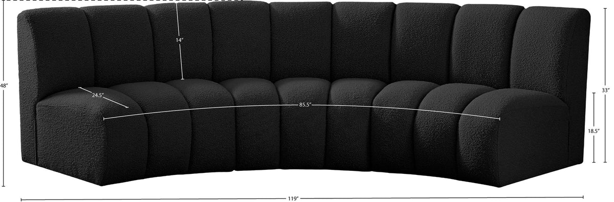 Infinity - 3 Piece Boucle Modular Sectional