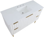 Modernist - Bathroom Vanity With Gold Legs