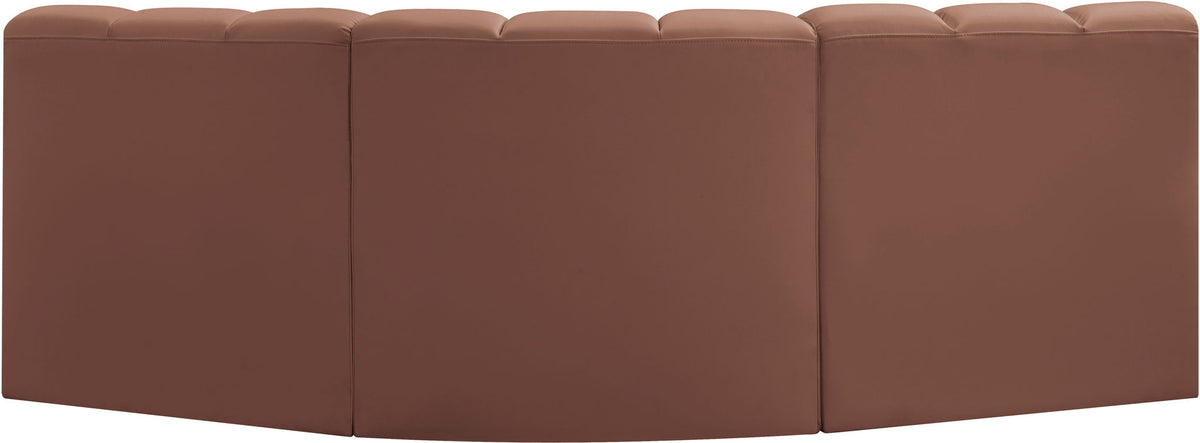 Arc - Faux Leather 3 Piece Modular Corner Sofa