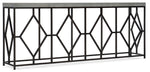 Ciao Bella - Metal And Concrete Console Table - Dark Gray / Black