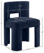Zuno - Velvet Performance Fabric Upholstered Dining Chair (Set of 2)