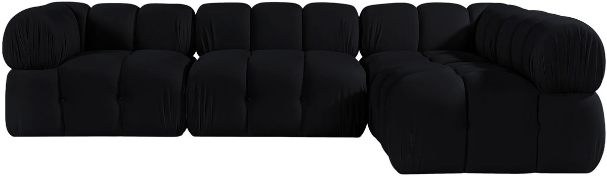 Orin - Fabric Velvet 4 Piece Modular Sectional