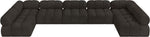Ames - 7 Piece Boucle Fabric Modular Sectional