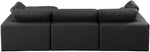 Comfy - 4 Piece Faux Leather Modular Sectional With Chaise