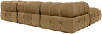 Orin - Velvet 4 Piece Modular Sectional With Chaise