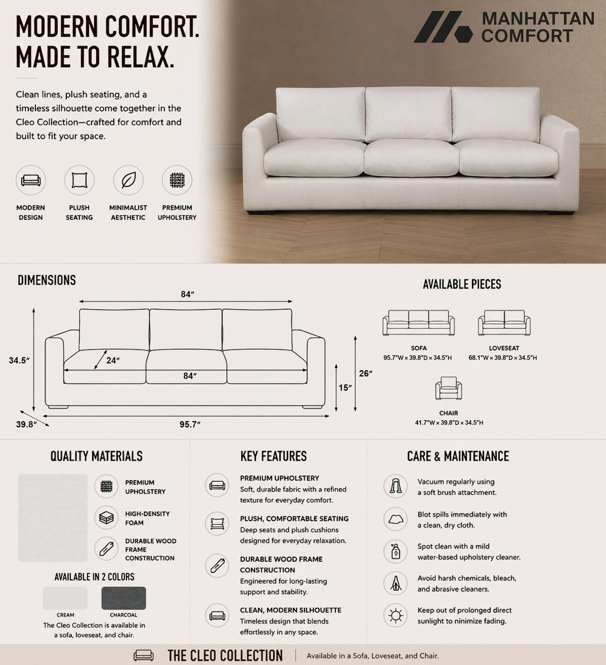 Manhattan Cleo - Sofa