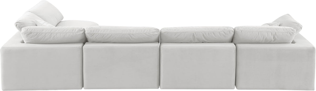 Comfy - 5 Piece Velvet Modular Sectional