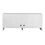 Brinson - Carved Wood 4 Door Cabinet - White / Woodtone