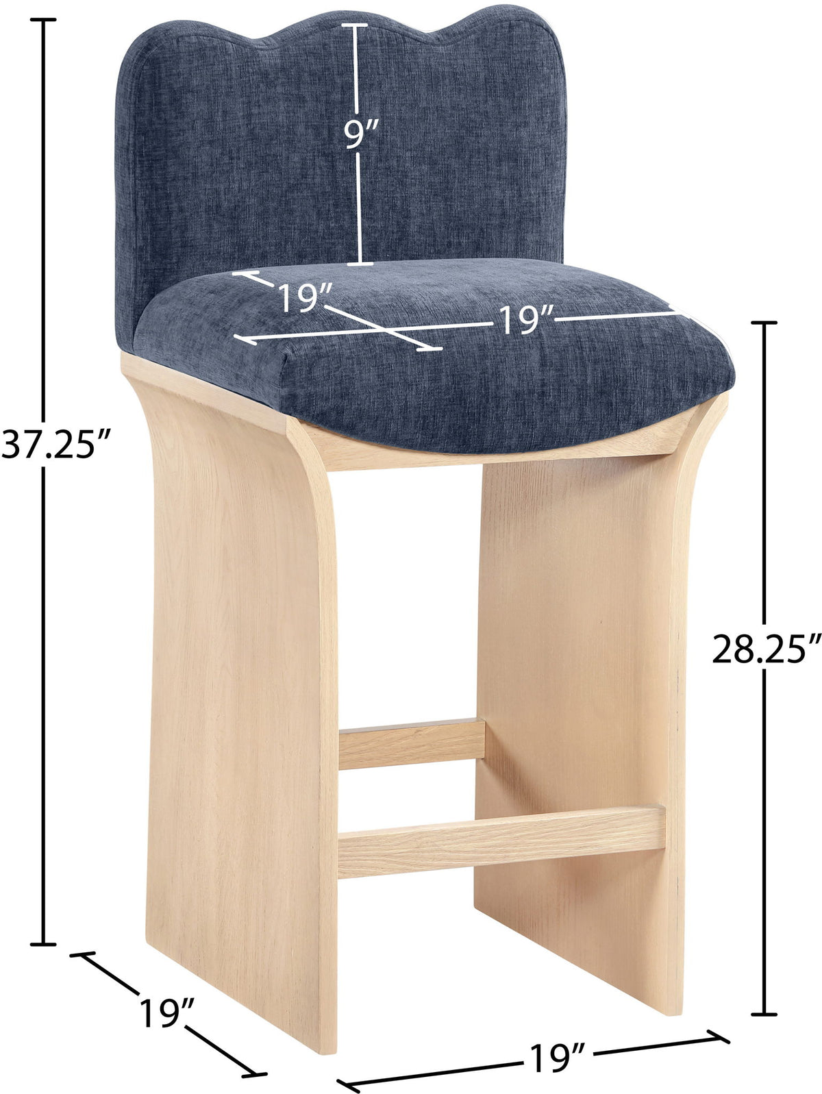 Shaw - Counter Stool - Natural Base