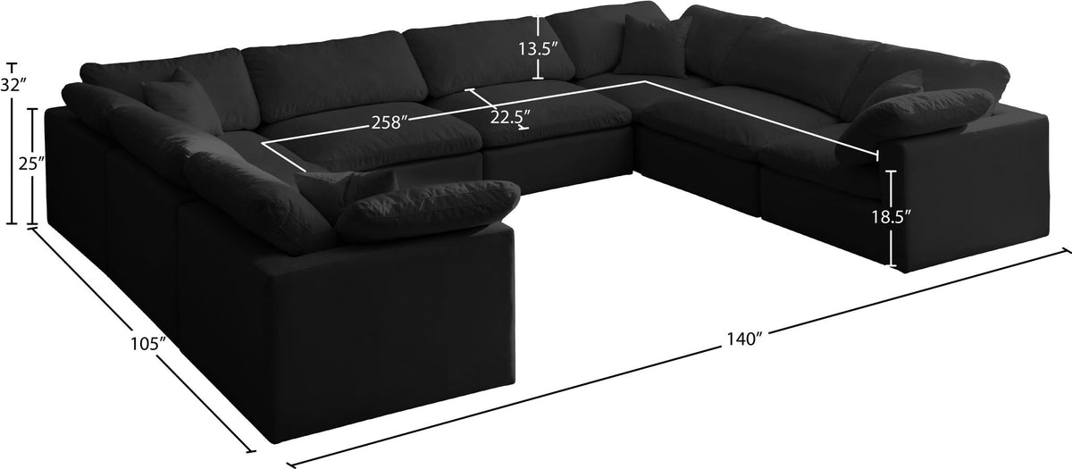 Plush - 8 Piece Modular Sectional
