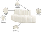 Arc - Velvet 3 Piece Modular Sofa