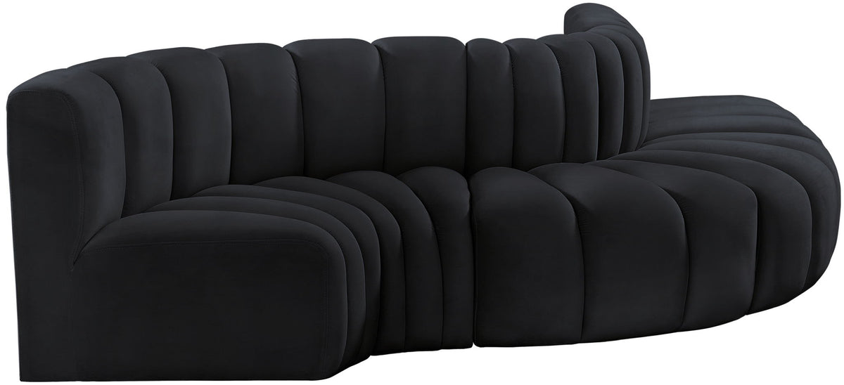 Arc - Velvet 5 Piece Modular Sofa