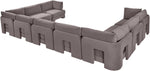 Hammond - Velvet Performance Fabric Upholstered 9 Piece Sectional