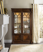 Leesburg - Display Cabinet - Dark Brown