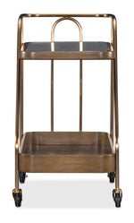 Commerce And Market - Walnut Wine And Bar Cart - Light Caramel