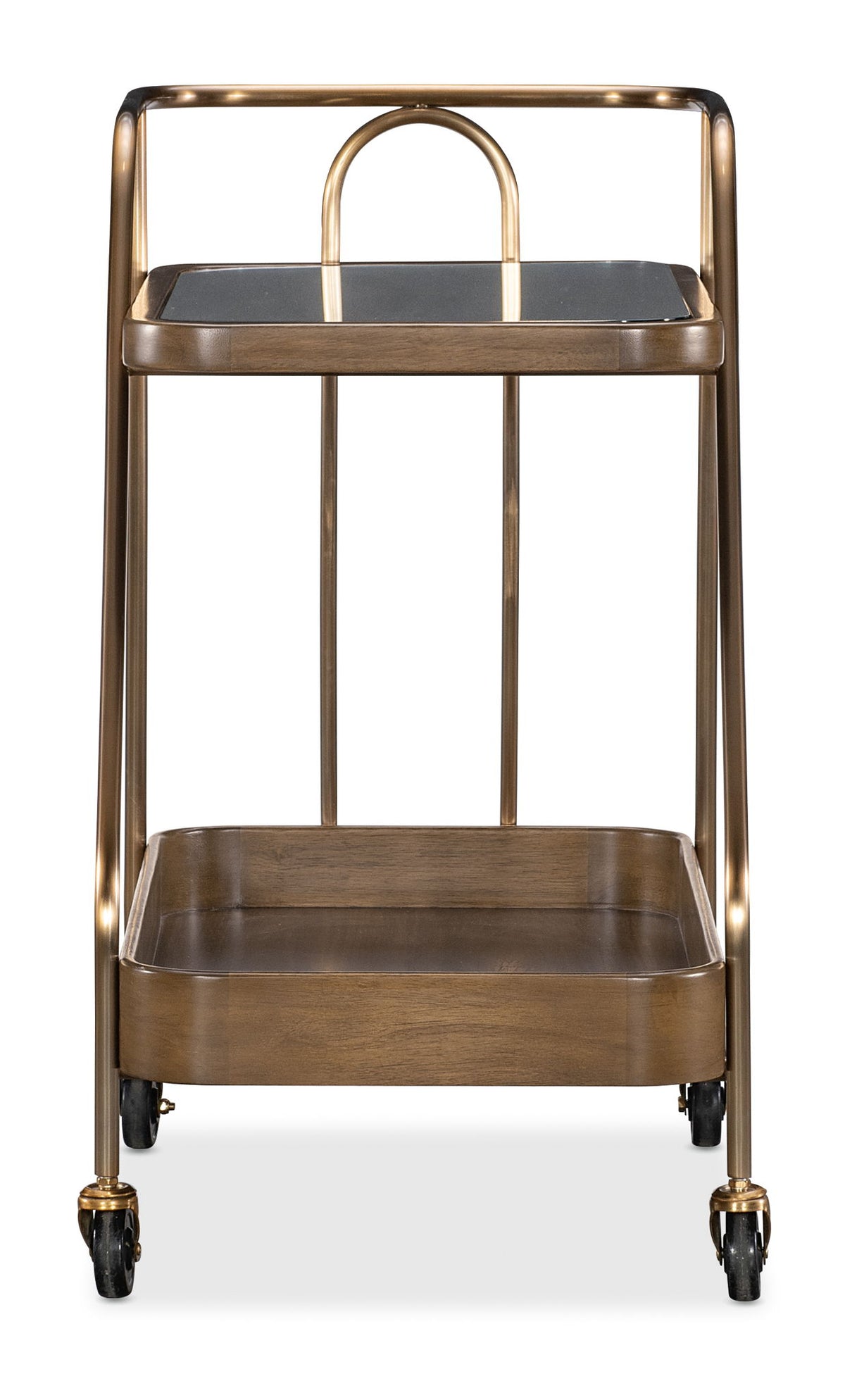 Commerce And Market - Walnut Wine And Bar Cart - Light Caramel