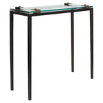 Averona - Glass Top Accent Table - Bronze
