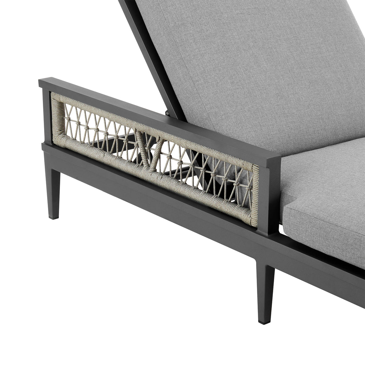 Zella - Outdoor Patio Chaise Lounge Chair - Gray / Earl Gray