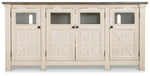 Bolanburg - Extra Large TV Stand - White / Brown / Beige