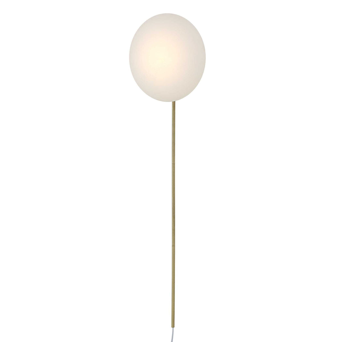 New Moon - Sconce - White / Bright Brass