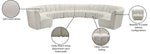 Infinity - 10 Piece Velvet Modular Sectional