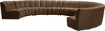 Infinity - 9 Piece Velvet Modular Sectional