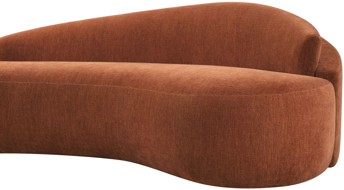 Caspian - Chenille Fabric Upholstered Loveseat