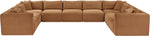Shaggy - 9 Piece Modular U-Shaped Sectional