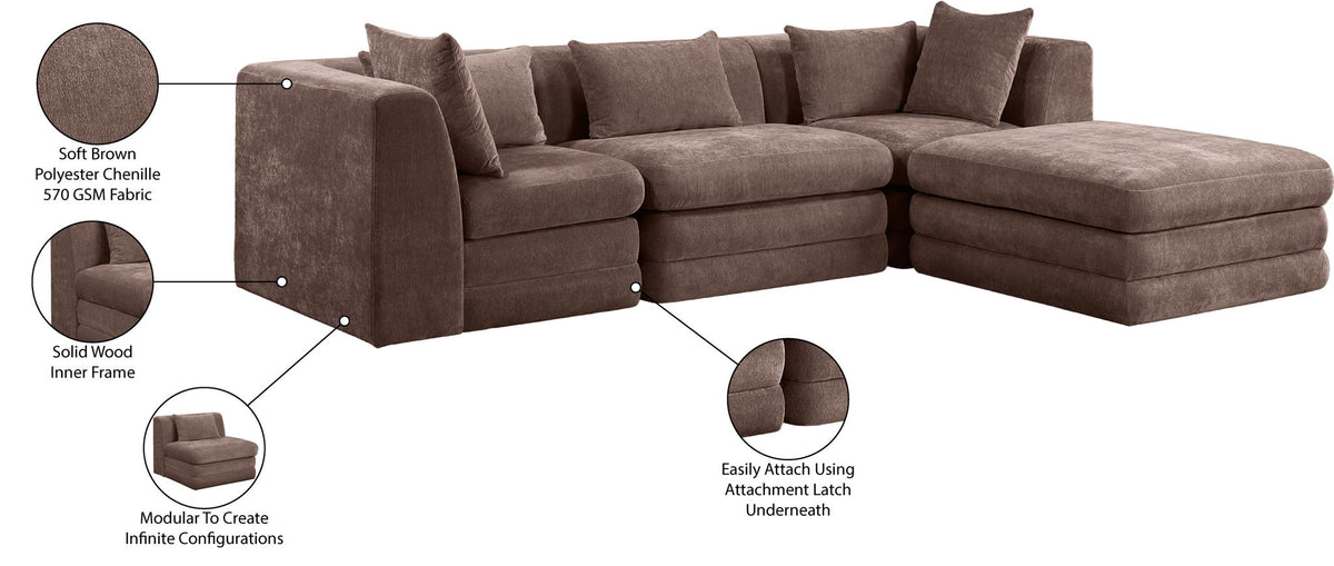 Stellar - 4 Piece Upholstered Modular Sectional