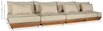 Mirella - 4 Piece Water Resistant Fabric Outdoor Patio Modular Sectional