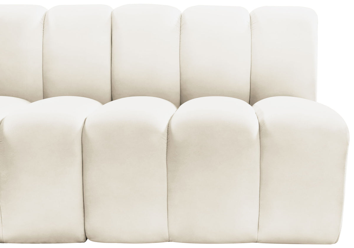 Arc - Velvet 4 Piece U-Shaped Modular Sofa