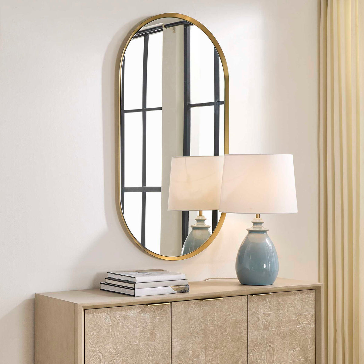 Torrado - Oval Mirror - Brass