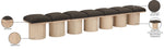 Pavilion - 7 Piece Modular Bench With Natural Base