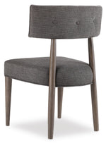 Curata - Upholstered Chair - Dark Gray / Dark Brown