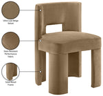 Zuno - Velvet Performance Fabric Upholstered Dining Chair (Set of 2)